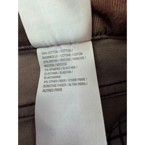 LOGO Lori Goldstein Abstract Camo Print Stretch Jeans Women's Size 10 - Picture 8 of 8